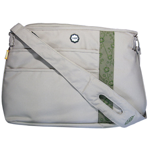 Die Hugger 14-Zoll Designer-Laptoptasche 360T-109 Fizzy Lizzy in beige zum umhängen besteht aus wasserabweisendem Material und bietet Polsterung und Komplettschutz