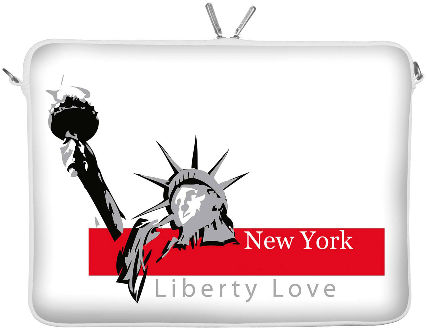 LS135 New York Designer Laptop Tasche in weiß für Tablets, Laptops und Macbooks