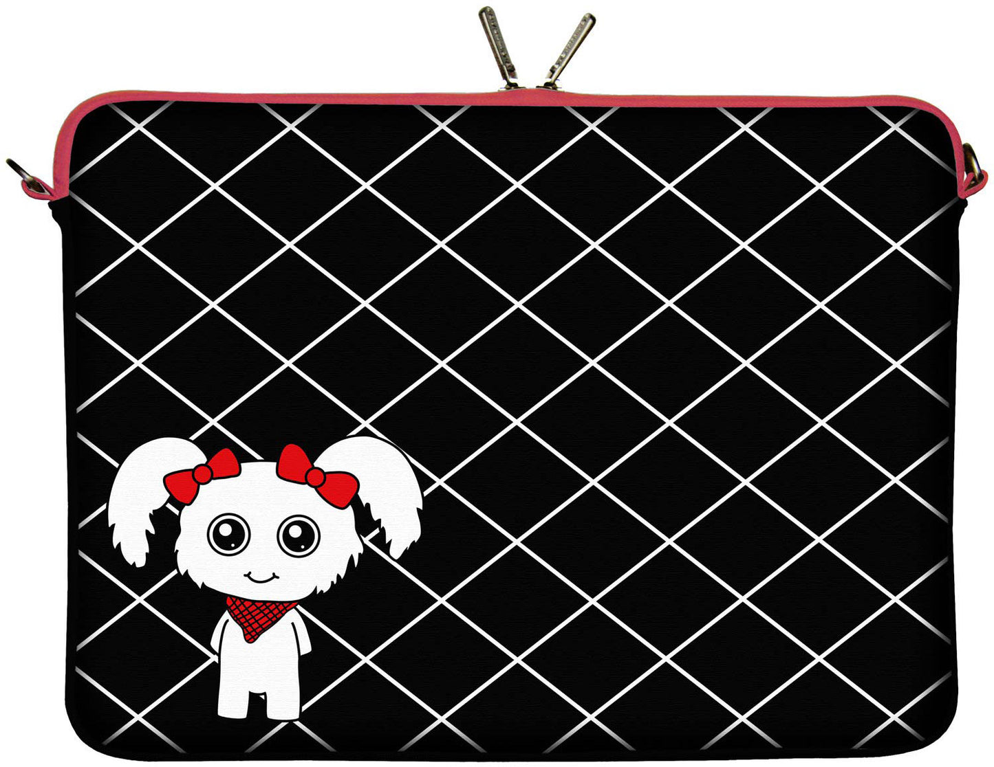 LS159 Fluffy Designer Tasche für Laptop in schwarz für Tablets, Laptops und Macbooks