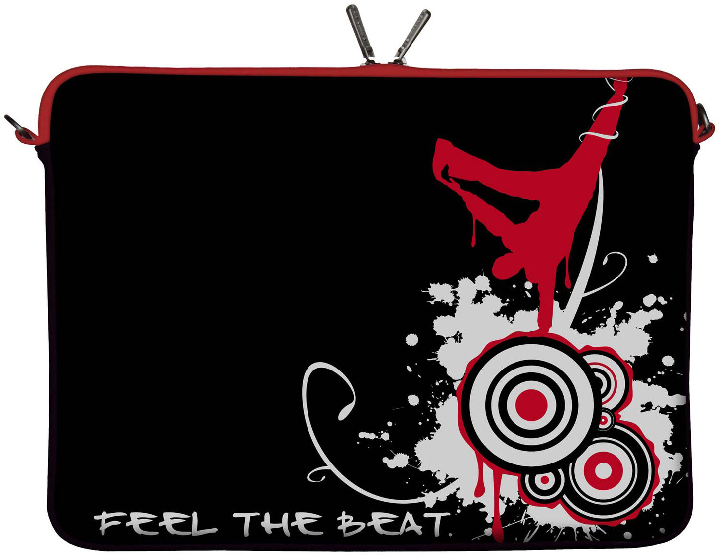 LS163-15 Black Beat Designer Laptop Tasche in schwarz für Tablets, Laptops und Macbooks