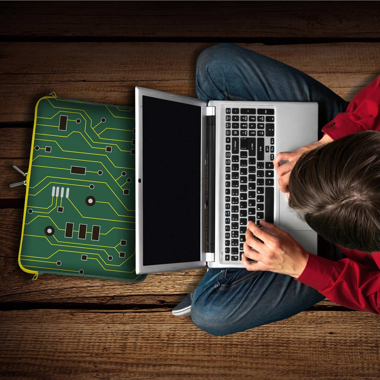 Trendige LS125 Green IT Designer Notebook Tasche in grün