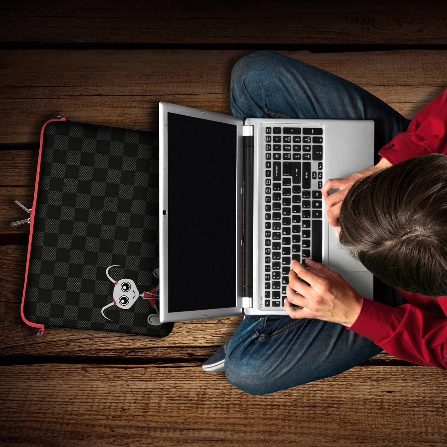 Trendige LS160 Filly Designer Tasche für Notebook in schwarz