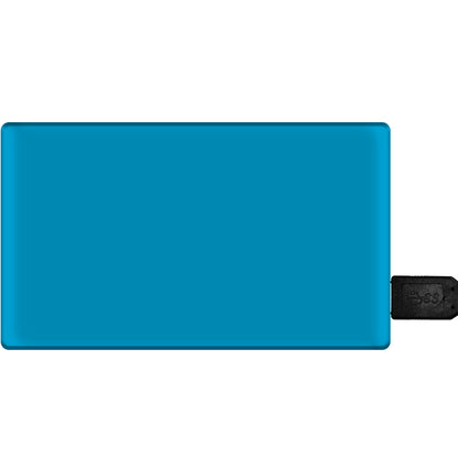 Auffallende Silikonhülle im blauen Design für externe Festplatten und SSD