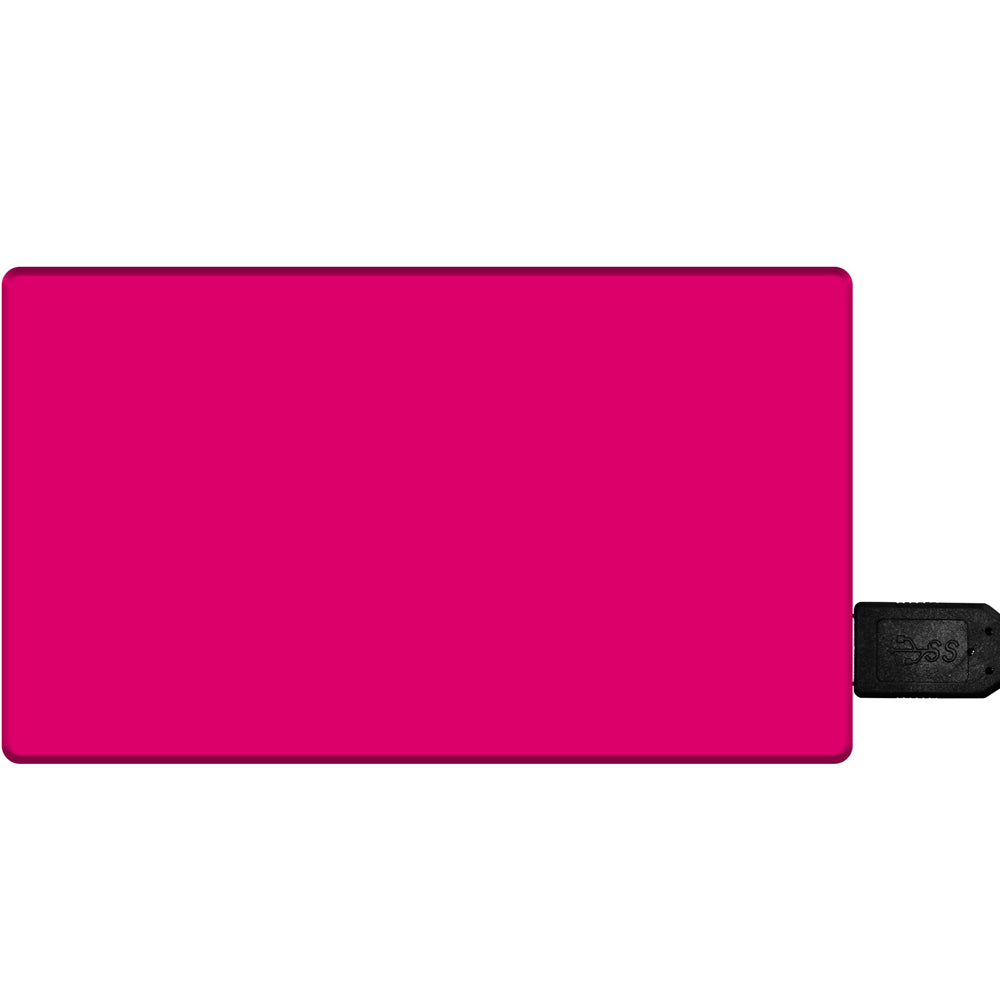Auffallende Silikonhülle im pinken Design für externe Festplatten und SSD