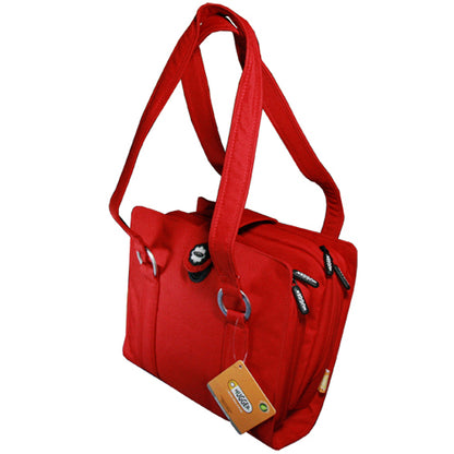 Hugger Designer Laptoptasche in rot bietet hohen Tragekomfort für Tablets, Laptops, Macbooks und iPads.