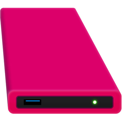 HipDisk: Externes Festplattengehäuse mit austauschbarer Silikonhülle in rosapink