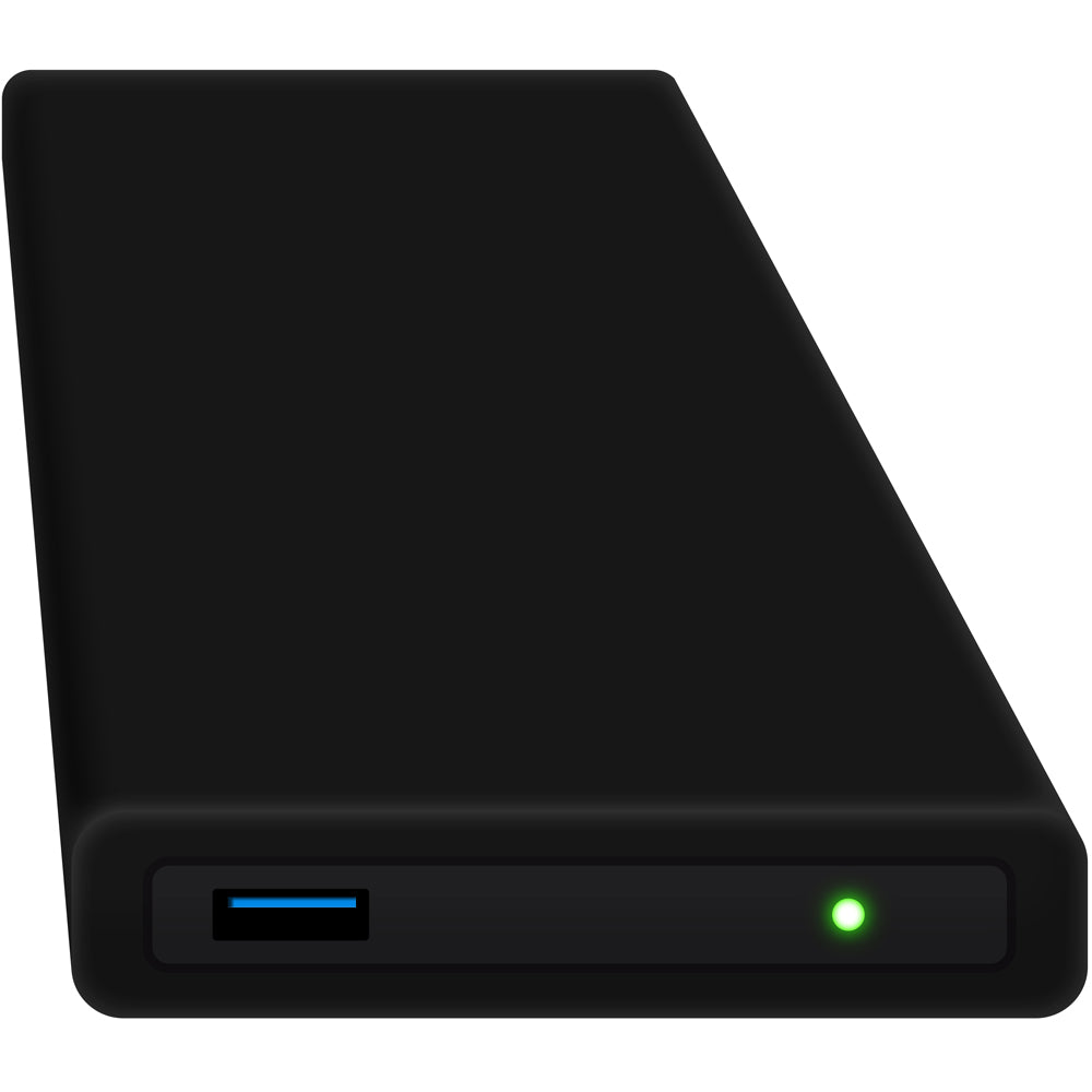 HipDisk: Externes Festplattengehäuse mit austauschbarer Silikonhülle in schwarz