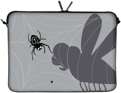 LS146 Spiderweb Designer Laptop Tasche in grau für Tablets, Laptops und Macbooks