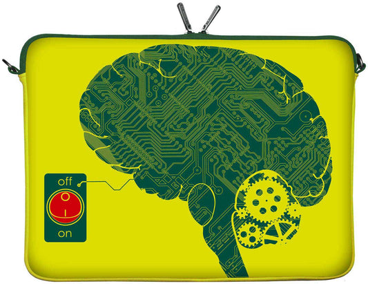 LS166 IT-Brain Designer Tasche für Laptop in gelb-grün für Tablets, Laptops und Macbooks