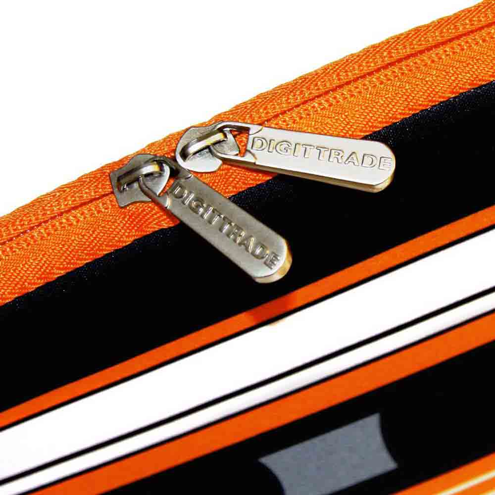 Laptoptasche mit hochwertigem Reißverschluss und stabilen Zippern aus Metall
