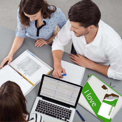 LS172 Chocolate Designer Laptop Schutzhülle in grau-grün als Business-Zubehör im Büro, bei Kunden und auf Dienstreisen